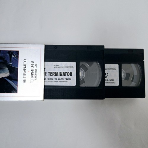 The Terminator Collection VHS 2-Tape Set 1st Edition 1st Print VG Condition - Picture 7 of 12