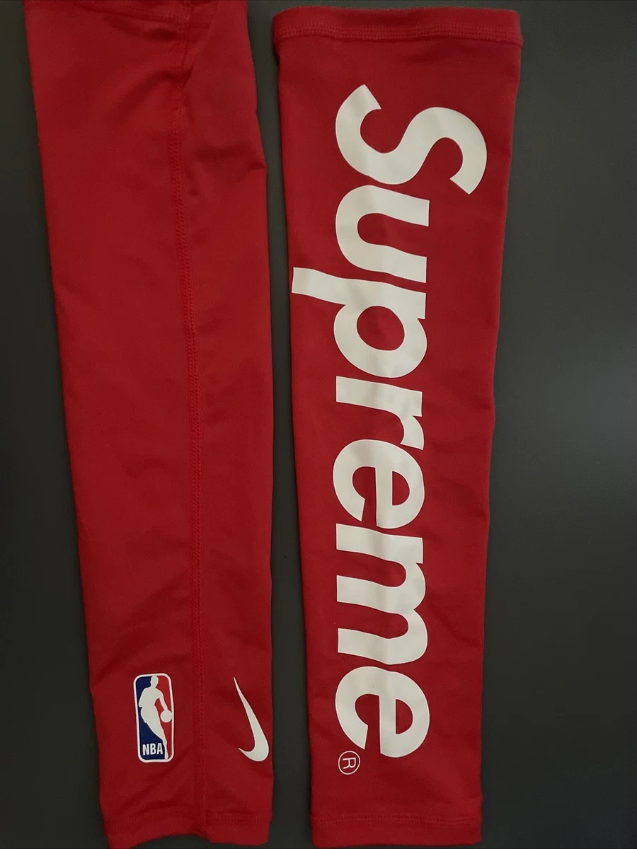 Supreme Shooting Sleeves Pair FW17 Red S/M | eBay