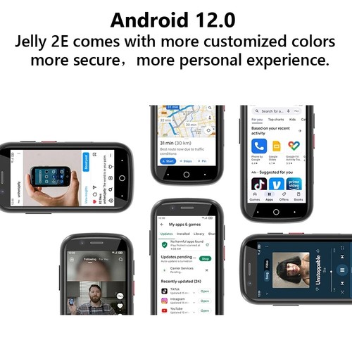 Unihertz Jelly 2E 3.0'' Mini Smartphone 4GB+64GB 2000mAh Unlocked Phone Global - Picture 6 of 18