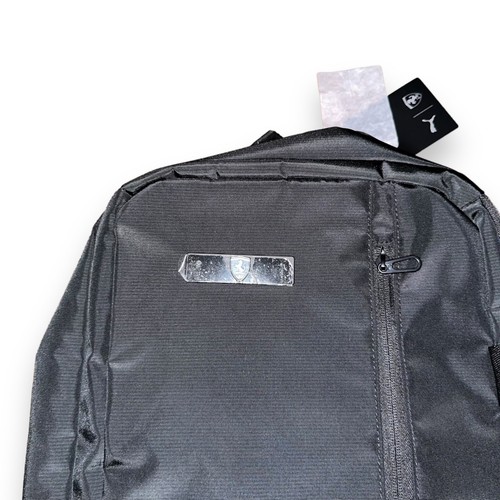 NWT Puma FERRARI RACE BACKPACK Lifestyle Laptop Bag TA2130 Black - Picture 3 of 5