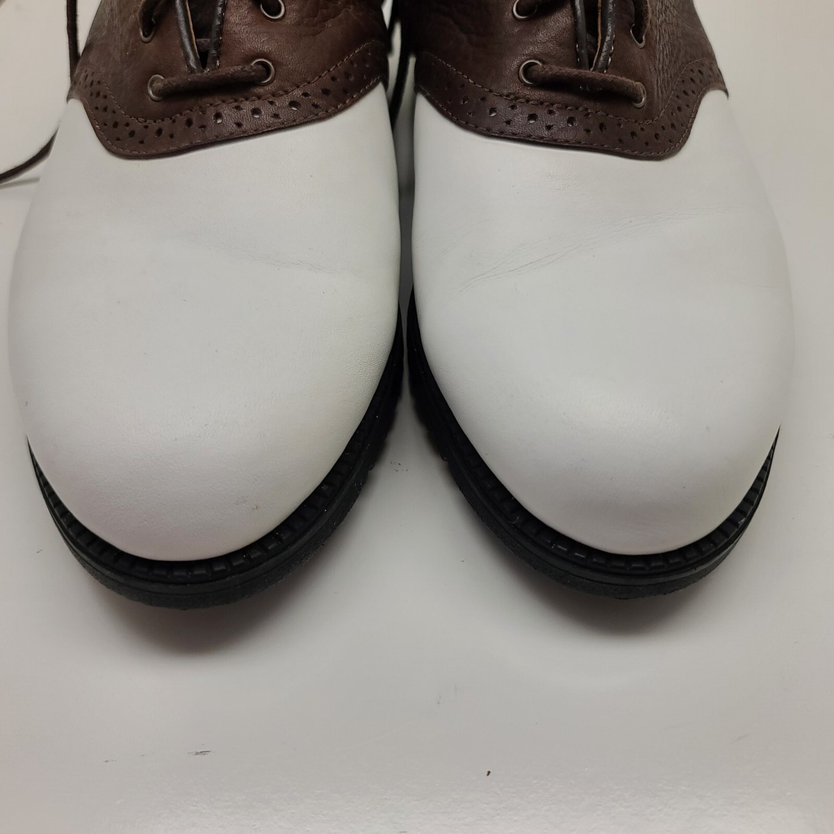 Nike Golf Waverly Last Men’s 7.5 Brown White Saddle Shoes NWOT Vintage Nike Air Waverly Last Golf Shoes Air Comfort Men Size 12  main image 2