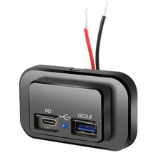 2 USB Car Charger Socket Power Outlet Adapter QC 3.0 Fast Charging Accessories