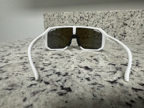 Seven Brand Sunglasses Sport White Blue Sacchetta Baseball Cycling Fishing Golf - Picture 3 of 4