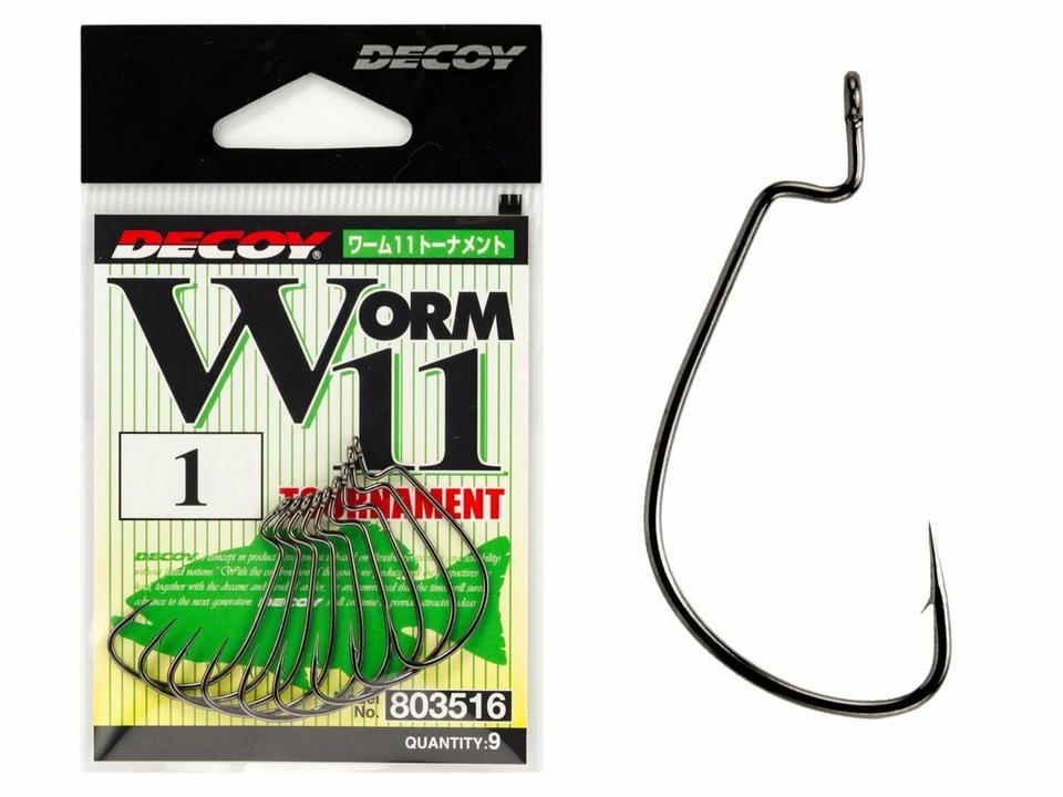 Hameçons Decoy Tournament Worm 11 #1/0 - #4 Accessoires Leurres souples - Photo 1/1