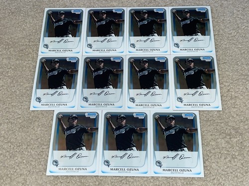 2011 Bowman Chrome Marcell Ozuna #BCP36 1st RC (50) Rookie Card Lot ATL Braves - Picture 4 of 6