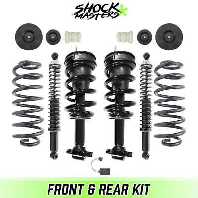 Pair Front Active to Passive Quick Complete Strut Assemblies Conversion Kit Compatible with 2007-2014 GMC Yukon XL 1500