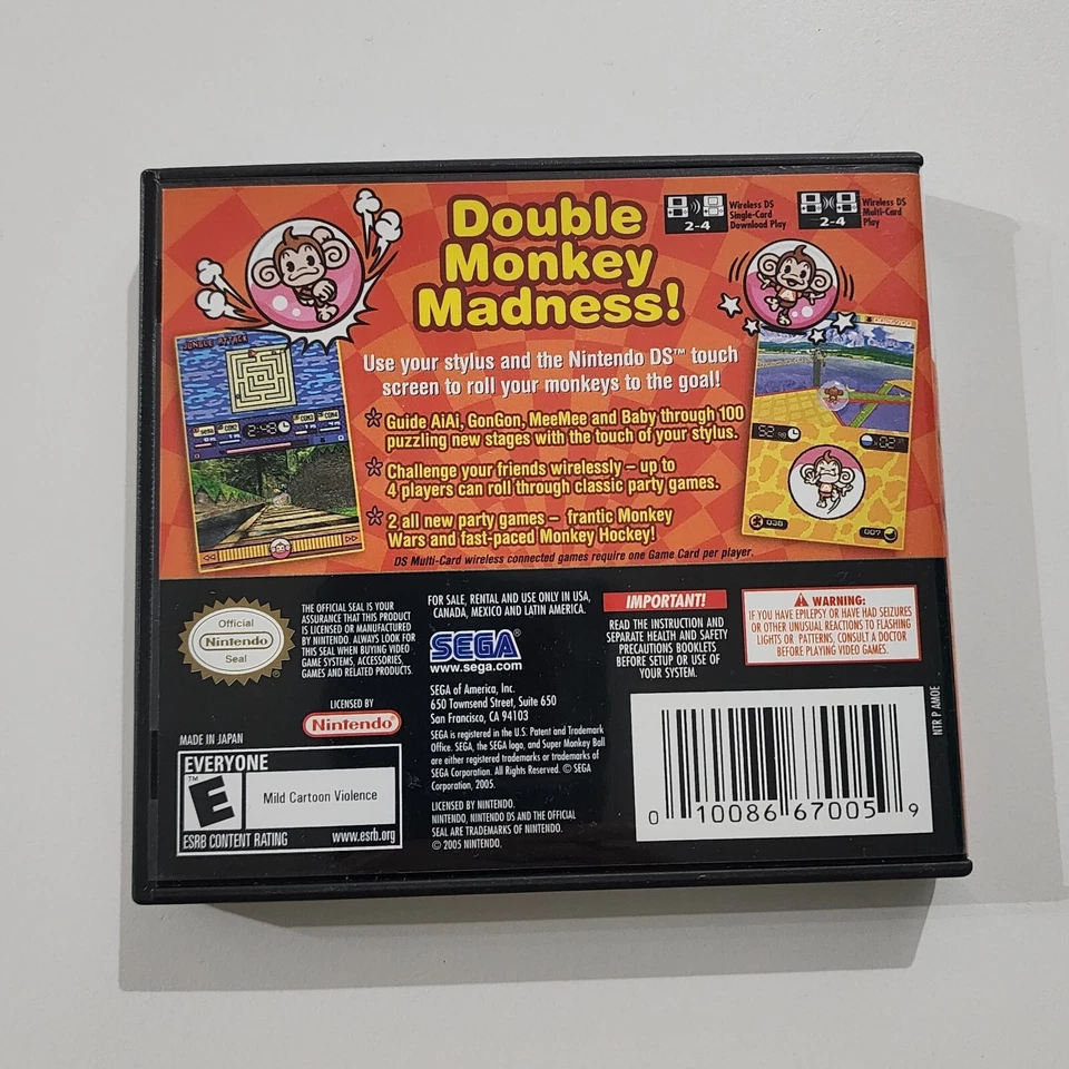 Super Monkey Ball Touch & Roll DS Lite Game Nintendo 2005 Tested Works Box Inc - Image 3 of 4