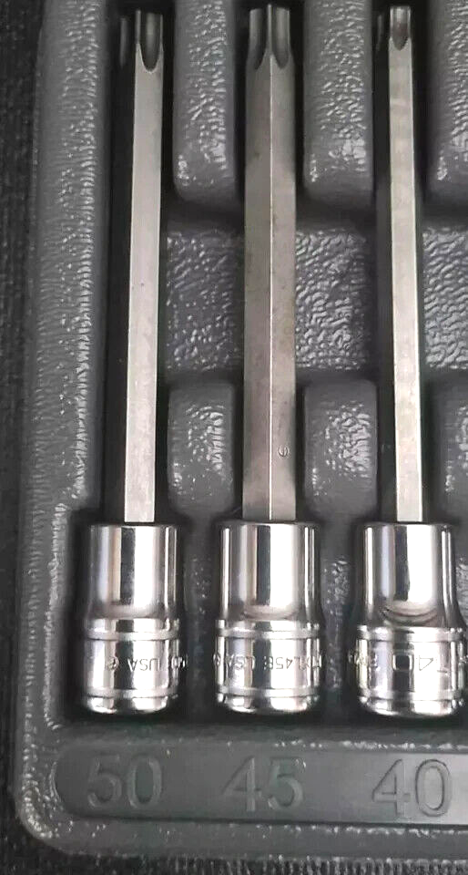 Snap-on 210EFTXL 10pc Long Torx Bit Socket Set T8 to T50 | 3 Snap-on 210EFTXL 10pc Long Torx Bit Socket Set T8 to T50 | 3