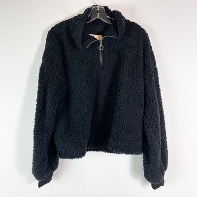 Thread & Supply NWOT Women's Black Sherpa Shearling Jacket Size L