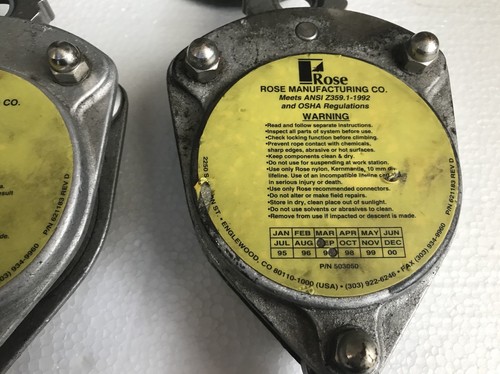 Rose Manufacturing / FALLBLOC personal Fall Arrester Emergency - Picture 6 of 6