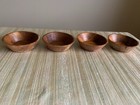 4 Vintage Wooden Salad Bowls Rice Bowls Mid Century Modern