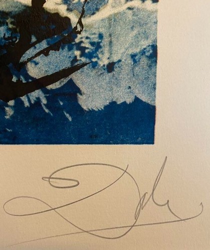 Salvador Dali 1978 Lyle Stuart Tarot -The Tower Lithograph Signed ED250 BFKRives - Picture 9 of 10