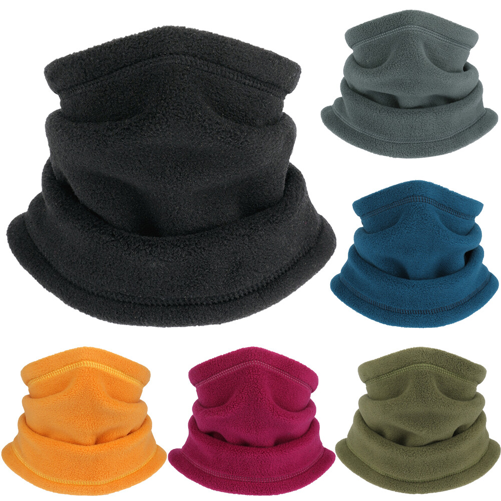 Kids Neck Warmer Fleece Windproof Face Mask Winter Ski Scarf for
