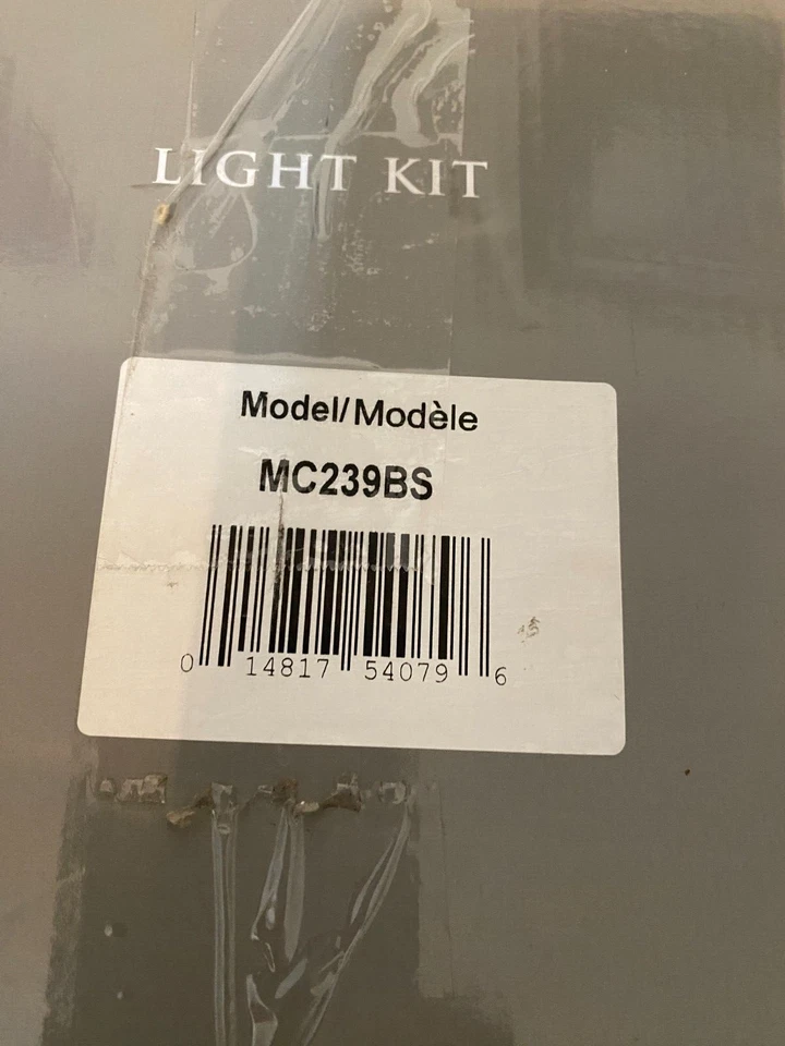 Montaje empotrado de 2 luces Elk Lighting, vidrio esmerilado, níquel negro - 12110-2 NUEVO Foto 2 de 4