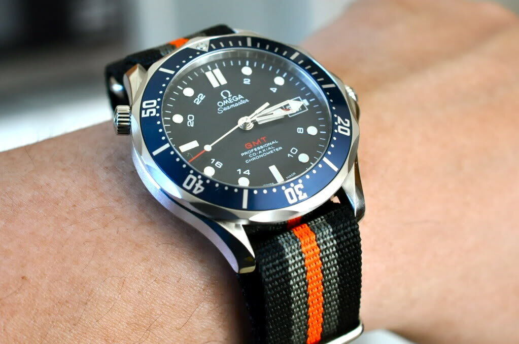 Omega seamaster planet clearance ocean nato strap