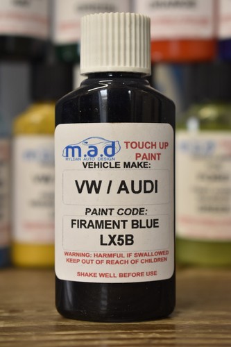 AUDI FIRMAMENT BLUE LX5B TOUCH UP KIT 30ML A1 A3 A4 A5 A6 TT A8 Q3 Q5 PAINT - 第 1/2 張圖片