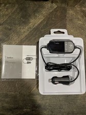 Belkin Connect TuneCast in-Car 3.5mm Audio Jack to FM Transmitter for Car, Black