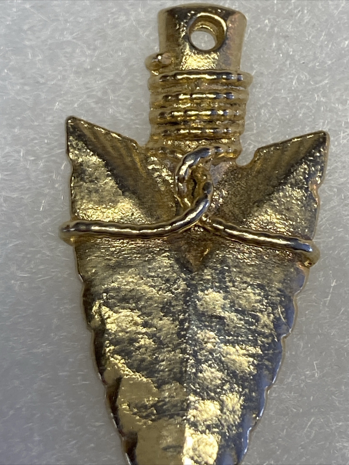 Yellow Polished Arrowhead Solid Pendant - image 8