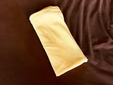 1 Piece Euro Cotton Terry Pillow Cover Case in solid yellow with zipper 26x26