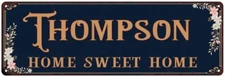 THOMPSON Home Sweet Home Victorian Personalized Metal Sign 106180046832