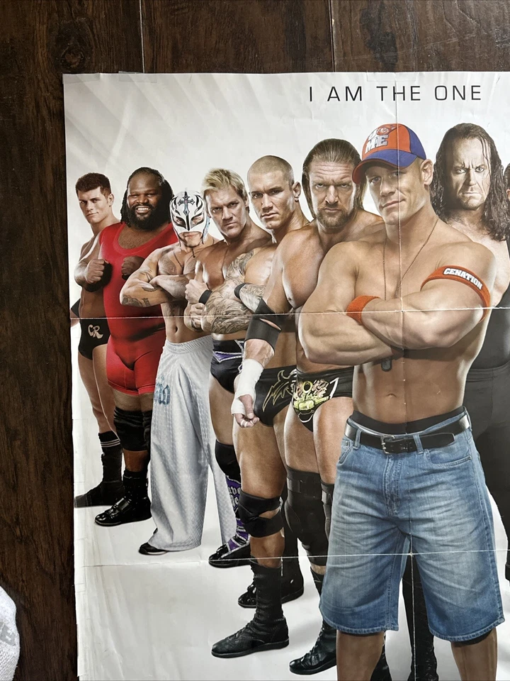 WWE 2010 Royal Rumble ПРИБЛ 26 «x 39» промо сложенный плакат см панк, CENA, CODY - Изображение 4 из 4