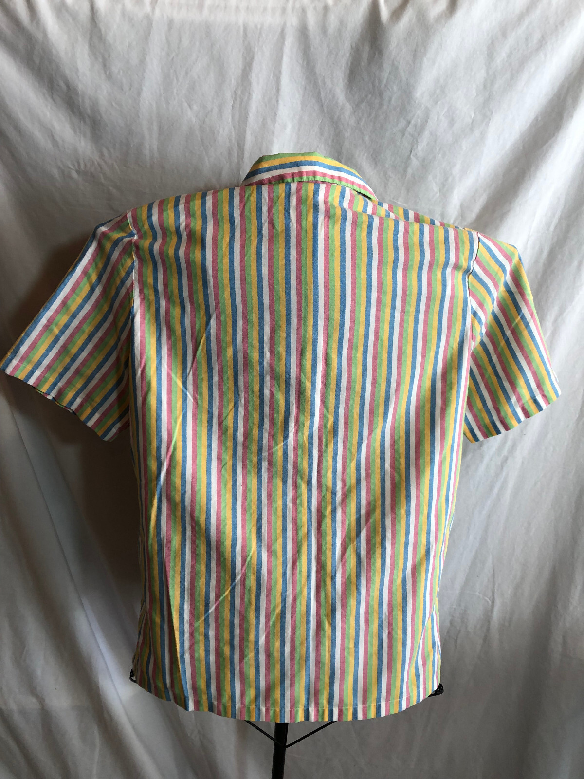 Patchington MEDIUM Multicolor Striped Short Sleev… - image 3