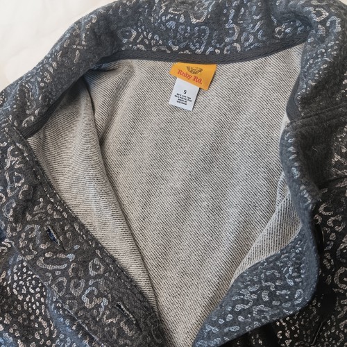 Ruby Rd. silver/grey animal print cotton blend light jacket size small - Picture 5 of 15