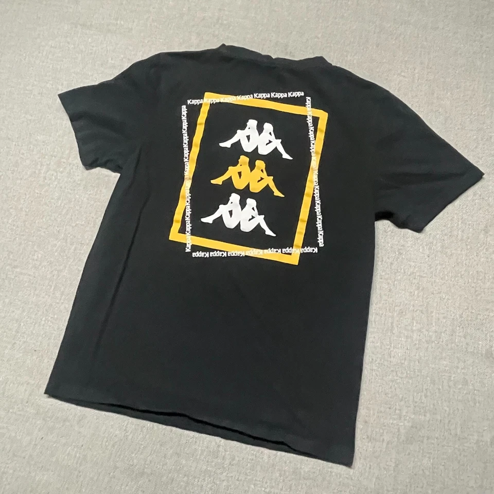 Camiseta Kappa Gráfica Adulto Pequeña Blanca Negra Logo Jersey Camiseta Auténtica Foto 4 de 4