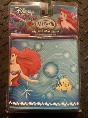 #ad Disney Princess The Little Mermaid Self Stick Removable Wall Border Sticker 15ft $7.80
