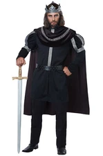 Dark Monarch Medieval Renaissance King Adult Costume