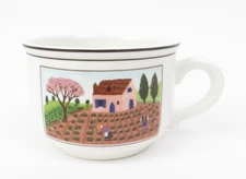 Villeroy & Boch DESIGN NAIF Oversized Coffee Cup "Farmers" 2 5/8" tall x 3 7/8"d