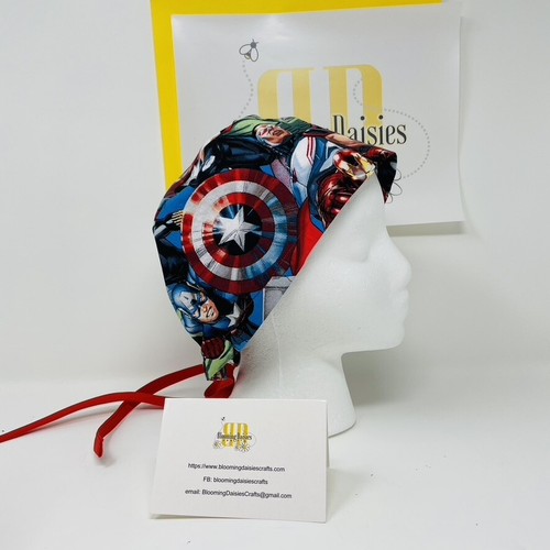 Marvel Characters Unisex Skull/Chemo Surgical Scrub Hat/Cap