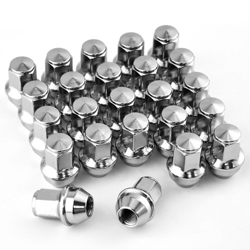 24 GMC Sierra OEM Factory Style Chrome Lug Nuts 14x1.5 Fits 6 Lug GMC