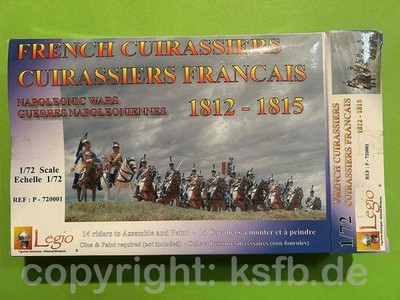 1:72 Legio #72001 Napoleon Frankreich Kürassiere 1812-15 Kavallerie  MEGA SELTEN
