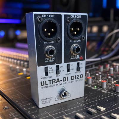 Behringer Ultra-DI DI20 2-ChannelBehringer Ultra-DI DI20 2-Channel Active DI Box