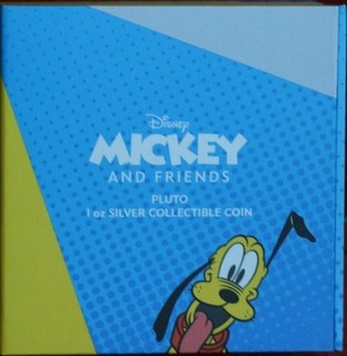 2023 Niue New Zealand Mint Disney Pluto 1 oz .999 Silver Coin