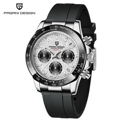 Pagani Design PD1644 Meteorite Dial Quartz Chronograph Watch Sapphire 100M