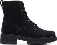 Image of Clarks BNIB Ladies Ankle Boots ORIANNA CAP Black Suede UK 4 D/ 37