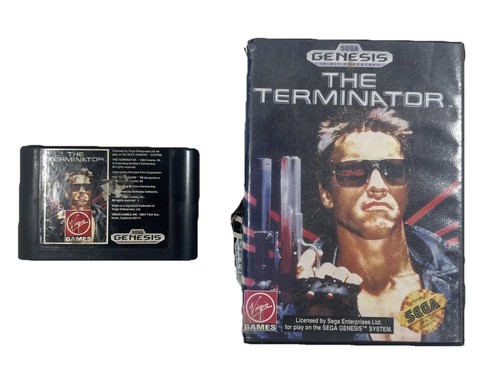 The Terminator (Sega Genesis, 1991) mit Box ohne Handbuch getestet & funktionsfähig