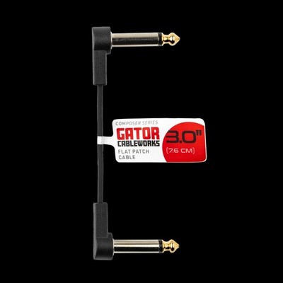 Gator Cableworks Composer Series Flat Patch Cable, Single 3 inch