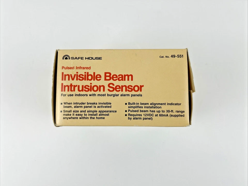 NOS NEW RADIO SHACK Pulsed Infrared Invisible Beam Intrusion Sensor 49-551 - Image 3 of 4
