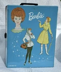 Vintage Blue MATTEL, Inc.  1963 BARBIE CASE, DOUBLE STYLE 10.5x13x7”
