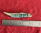 Case Custom Tiny Toothpick Knife Blue Fossil Scales 👀 — photo 3