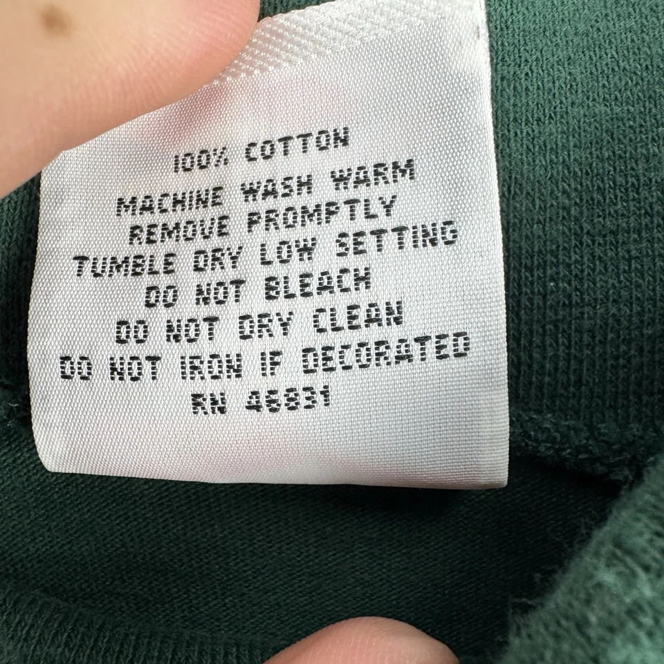 Camisa De Colección Años 90 Green Bay Packers Cuello Alto Manga Larga Para Hombre XL Foto 4 de 4