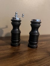 VTG Catalina Wooden Salt Shaker Pepper Mill Grinder W/handle 6  Made In Japan