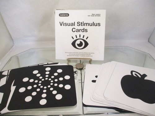 IOB Beiens Set 20 Dbl Sided Visual Stimulus Flash Cards For Infant Baby Toddler