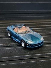 TYCO 440x2 WIDE PAN DARK GREEN DODGE VIPER HO SLOT CAR