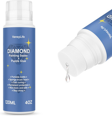 Diamond Painting Sealer 120ML with Sponge Head, 5D Diamond Painting G
