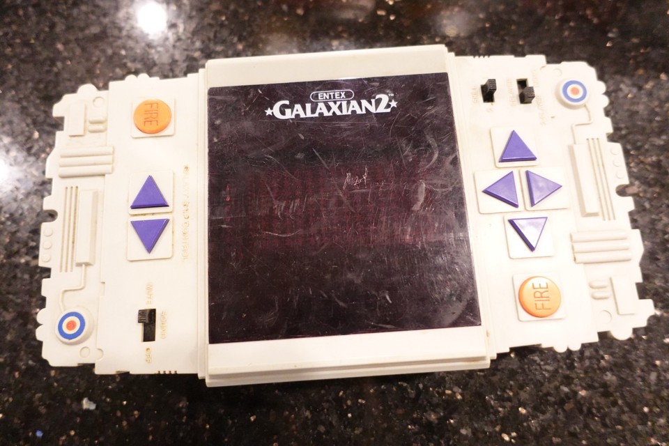 Vintage ENTEX GALAXIAN 2 Handheld Electronic  tabletop LED  Video game D4 #2