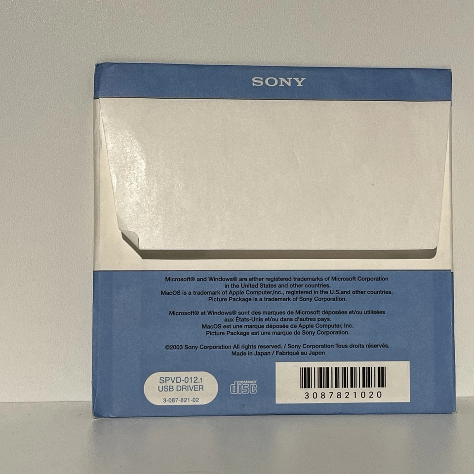 Sony Picture Package Ver. 1.0 / USB Driver / ImageMixer VCD2  - Image 3 of 4